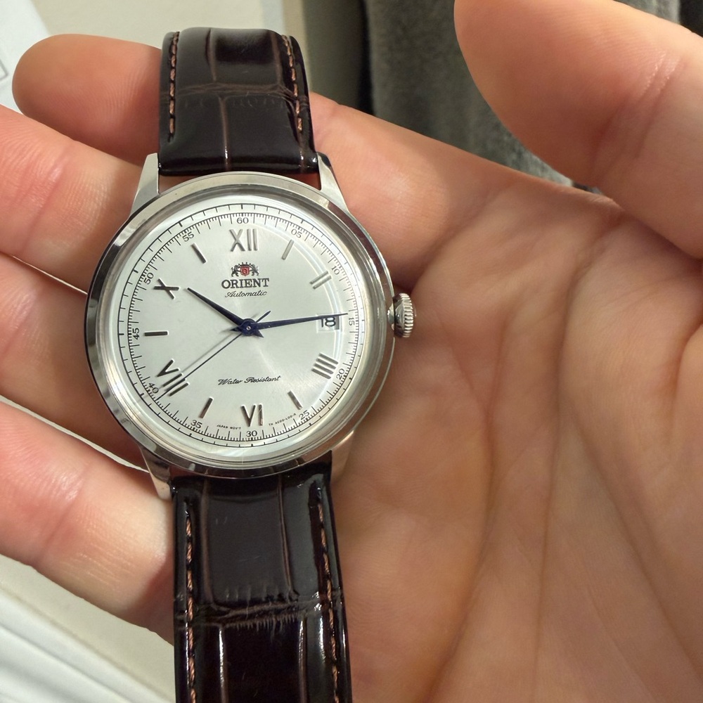 Orient Bambino V2 with Brown Leather Strap
